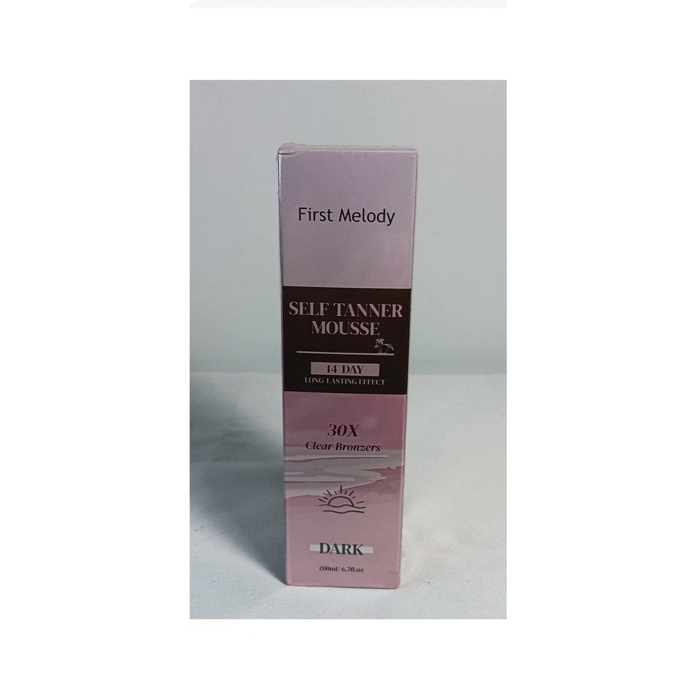 Self Tanner Mousse First Melody 14 Day Effect 30X Clear Bronzers Dark 6.7 fl oz.